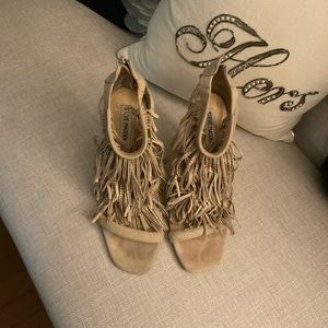 Steve Madden fringe rhinestone sandals